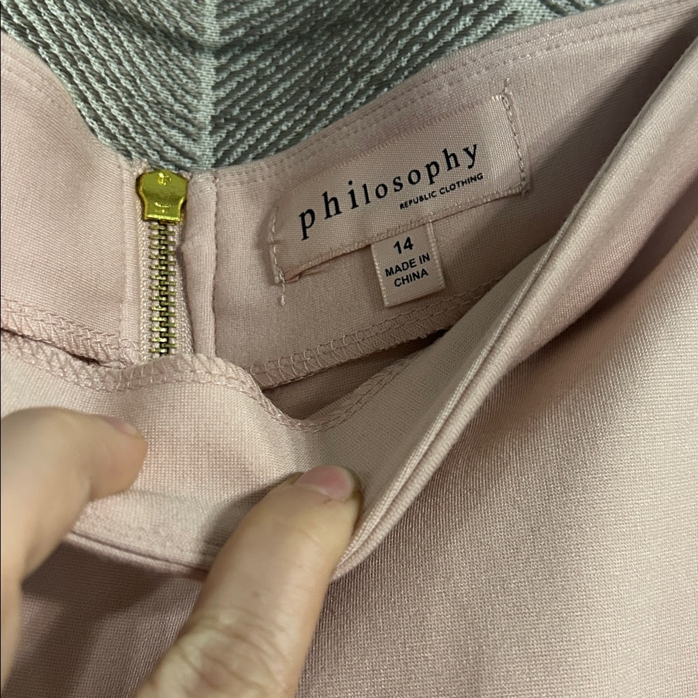 Philosophy Blush Pencil Skirt - Picture 2 of 4